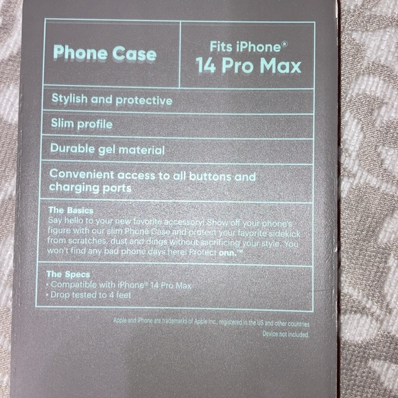 Onn cell phone case for iPhone 14 Pro Max - Picture 4 of 9